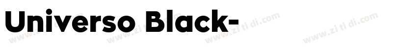 Universo Black字体转换